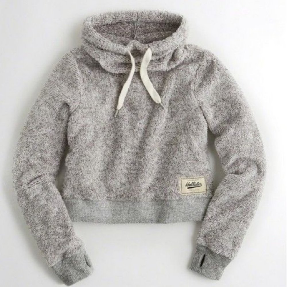 Hollister Crop Top Sherpa Sweater